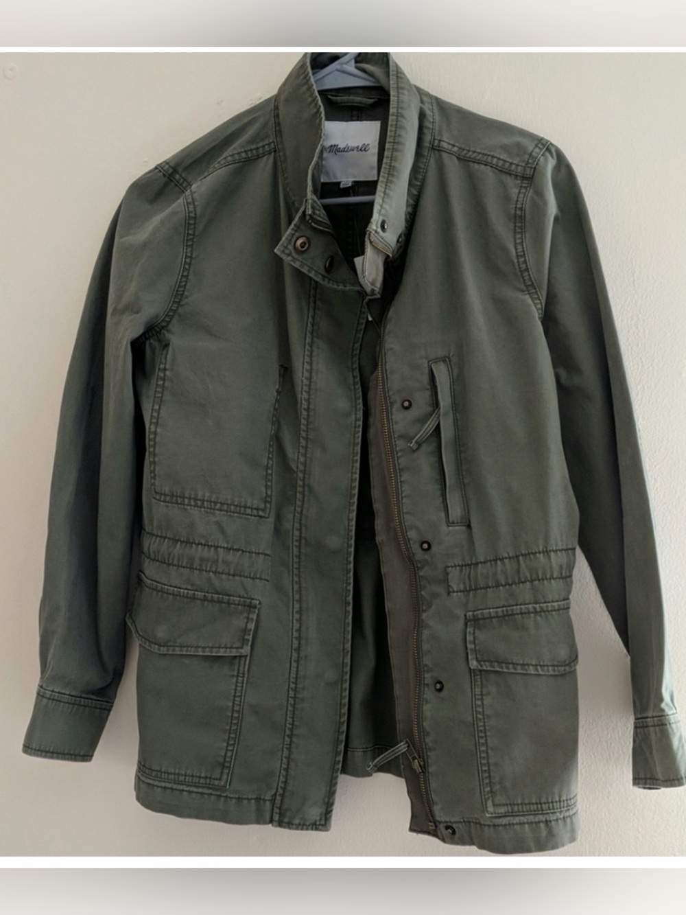 Madewell green utility jacket fall
